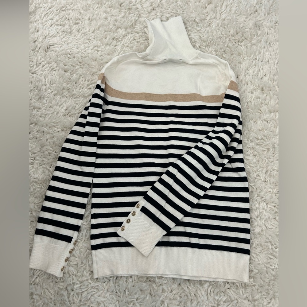 Tommy Hilfiger Striped Turtleneck Sweater